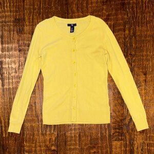 Gap Kids Yellow Button-Front Cardigan Sweater – Size L (Girls) Summer Girly